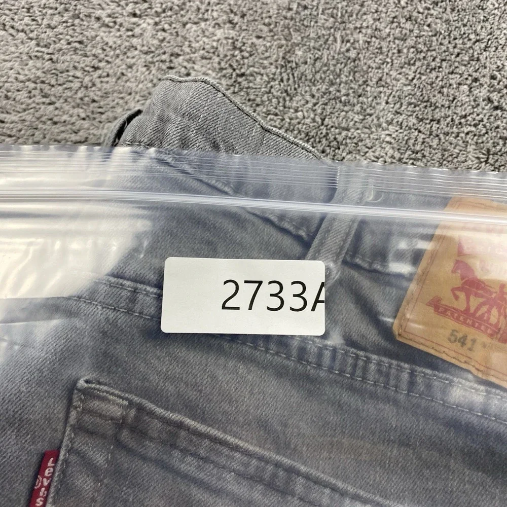 Levis 541 Athletic Taper Jeans Mens 42x29 Gray High Rise‎